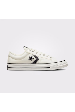 Converse Star Player 76 Premium Canvas Unisex Beyaz Sneaker Krem