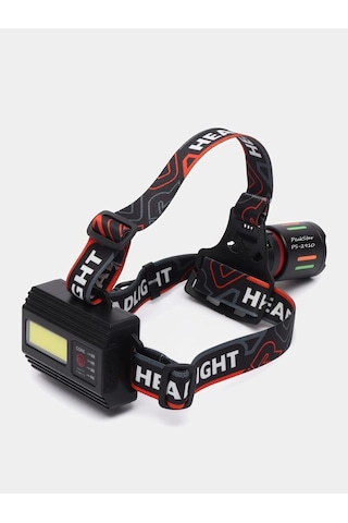 Ps-2910 Şarjlı Profesyonel Zoomlu Kamp Avcı Balıkçı Kafa Lambası Feneri Çok Renkli