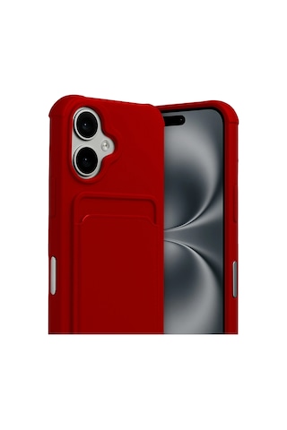Newface - 429 - Apple iPhone Uyumlu 17 Kelvin Kartvizitli Silikon - Ece-umay - - Kırmızı