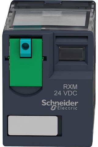 Schneider ElectricHarmony Zelıo Rxm Rxm2Ab1Bd Minyatür Takılabilir Röle (24V Dc – 2Ka – 12A)