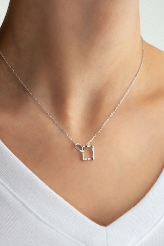 İkonik 18 Ayar Sarı Altın Kaplama 44 Cm Gümüş Minimal Kolye
