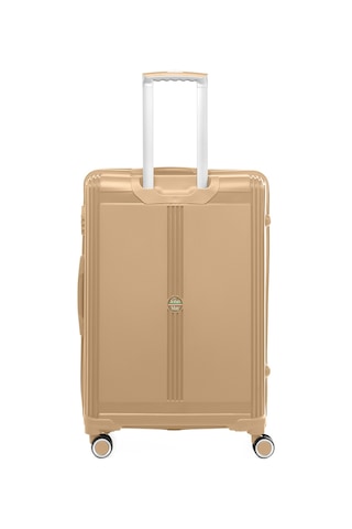 Unisex Jmy8101.06 John May Pp Silikon Valiz Büyük Boy 78 X48x32cm Vizon Vizon