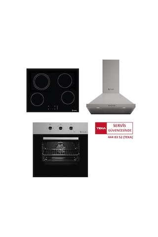 Thor Teka Milano TO 663 SS + KBC 64710 TCS BK + ACW 63020 KOS IX  Ankastre Set