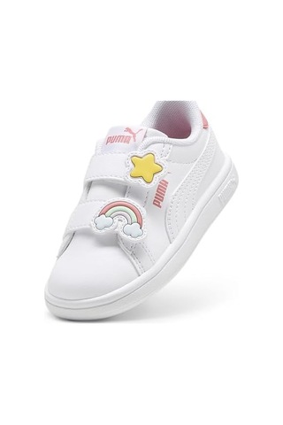 Puma Smash 3.0 Badges V Inf Tenis Ayakkabısıkız Bebek Altın