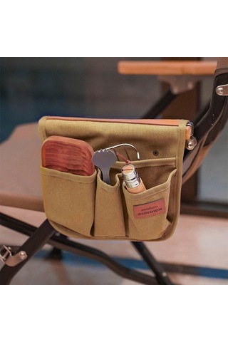 Homyl Koltuk Yan Cep Sandalye Kamp Atıştırmalıkları Haki Haki Çok Renkli