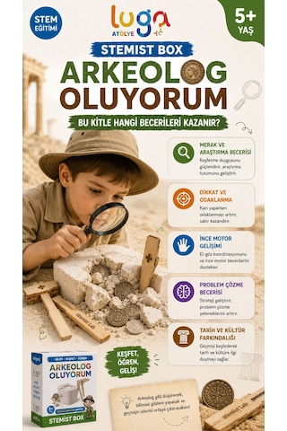 Stemist Box: Arkeolog Oluyorum Ahşap