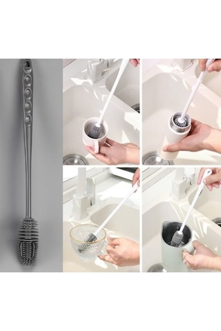 Biberon Vazo Kavanoz Termos Temizleme Fırçası Tdrtr Renkli