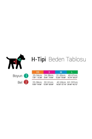Pettagart Ayarlanabilir Siyah H Tipi Köpek Göğüs Tasması Siyah