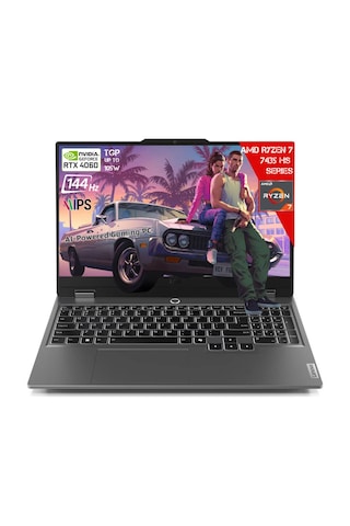 Lenovo LOQ 15ARP9 83JC000UTR R7-7435HS 8 GB 512 GB SSD RTX4060 15.6" Dos FHD Dizüstü Bilgisayar