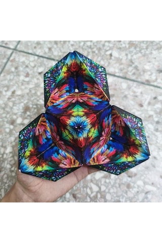 3 Boyutlu Stress Giderici Manyetik Bloklar Geometrik Mozaikli Mıknatıslı Akıl Zeka Rübik Küp - Renkli - 2
