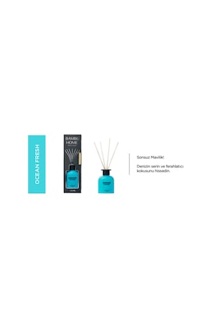 Enas Kozmetik Oda Ofis Ortam Kokusu Okyanus Fresh Reed Dıffuser 120 Ml Okyanus