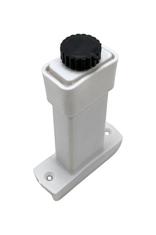 U Geçme Beyaz Plastik Ayarlı Ayak Mobilya Masa Ve Dolap Ayağı Beyaz 10cm 2 Adet Beyaz