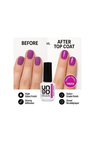 Uno Orijinal Top Coat Super Shine 15ml Yüksek Parlaklık Ve Uzun Süre Kalıcılık