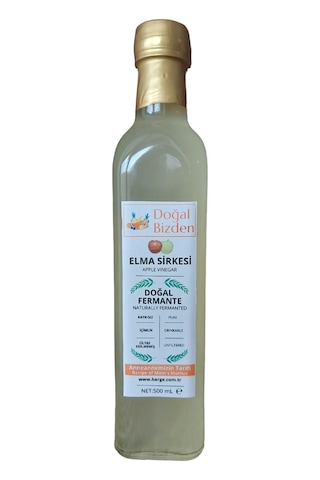 Doğal Bizden Doğal Fermantasyon Yumuşak İçim Elma Sirkesi Cam 500 ML
