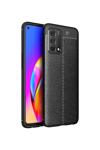 Oppo A74 4G Kılıf Zore Niss Deri Desenli Silikon Kılıf