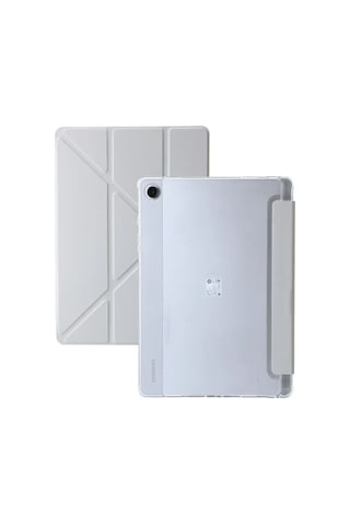 Samsung Galaxy Tab A9 Plus 11 Inç Uyumlu Kılıf Kalem Bölmeli Arkası Silikon Kapak Kılıf Sm-x210 Kılıf