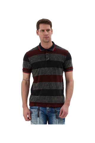 Cipo & Baxx Erkek Çizgili Polo Yaka Tişört Slim Fit Pamuklu Günlük Şık T-shirt Ct859 Ant