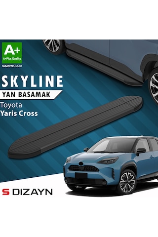 S-dizayn Toyota Yaris Cross Skyline Siyah Yan Basamak 183 Cm 2020 Üzeri A+ Kalite