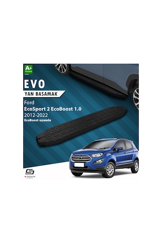 S-dizayn Ford Ecosport 2 Ecoboost 1.0 Evo Siyah Yan Basamak 173 Cm 2018 Üzeri