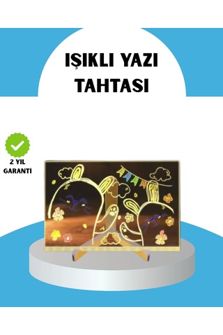 Mey İthalat Silinebilir Led Mesaj Tahtası 7 Renkli Kalem Dahil