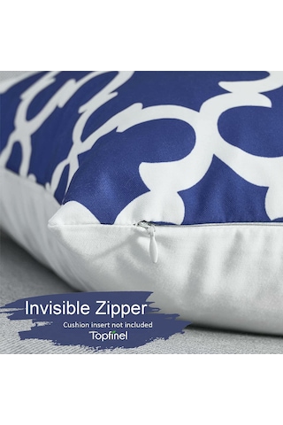 Gajeena 6 Adet Modern Desenli Kumaş Yastık Kılıfı, 45x45 Cm, Gizli Reçme, Ev Dekorasyonu, Yumuşak Pamuk Keten, Koltuk/ofis/ulaşım Diğer