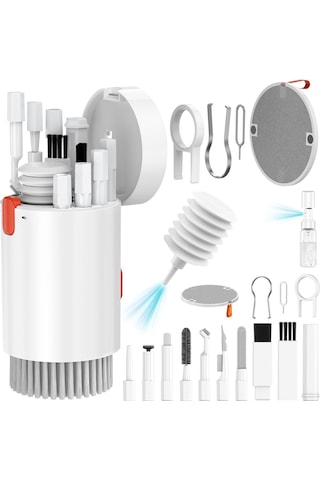 Suofeng Q20 20'li 1 Temizlik Seti: Telefon, Bilgisayar, Klavye Ve Kulaklık İçin Beyaz Sıvılı Temizleme Aleti