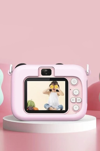 Torima Cmr-16 Pembe Mini 1080p Hd Çocuk Kamera Dijital Fotoğraf Makinesi 2.0 Inç Ekran 5 Adet Oyun