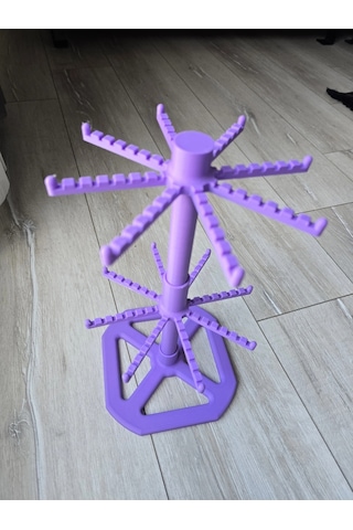 Anahtarlık Standı Renkli 2 Katlı Dönen/takı Organizer