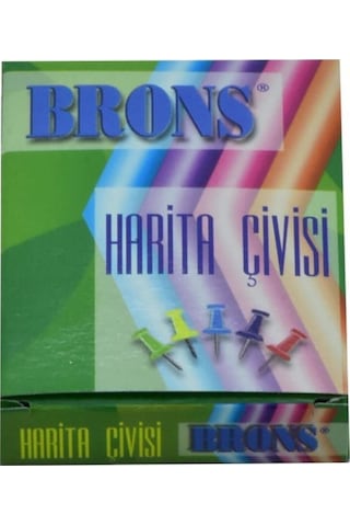 Harita Çivisi Renkli 5 Adet Br-357