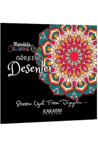 Karatay Yayınları 4 Adet Mandala Yetişkin Boyama Kitabı Yeni Seri