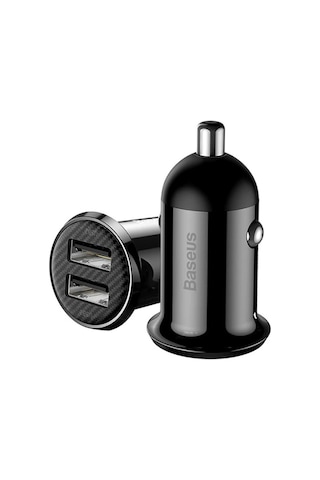 Baseus Grain Pro Dual Usb 4.8A Max Çıkışlı Hızlı Araç Şarj Başlık