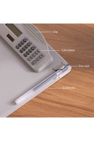 Çok Fonksiyonlu Clipboard Hesap Makineli A4 Dosyalık Kaiyi