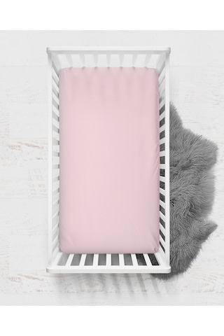 70X140 Penye Lastikli Bebek Çarşafı - Krem Pembe Lila 3'Lü Set