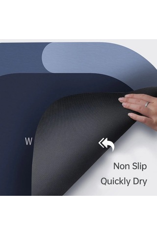 Makine Halısı Süper Emici Banyo Duş Paspası Çok Renkli