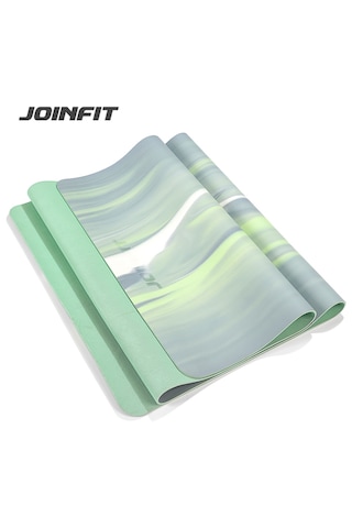 Joinfit Profesyonel Doğal Kauçuk Yoga Matı Desenli 4,5 Mm Yeşil