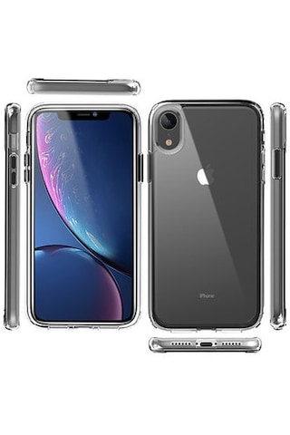 Apple Uyumlu iPhone Xr Kılıf Şeffaf Tam Koruma Sağlayan Premium Tpu Silikon Kapak Ryc/coss Şeffaf
