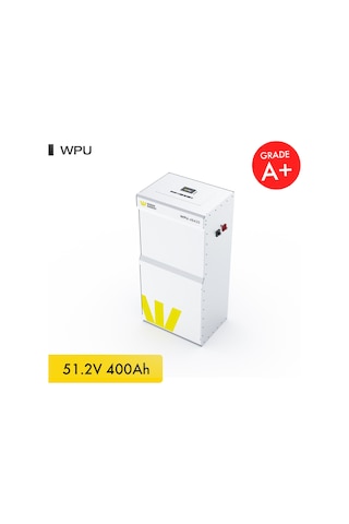Werer Energy 48V 400Ah 21.5kW LiFePO4 WPU Series Bluetooth’lu Lityum Demir Fosfat Akü