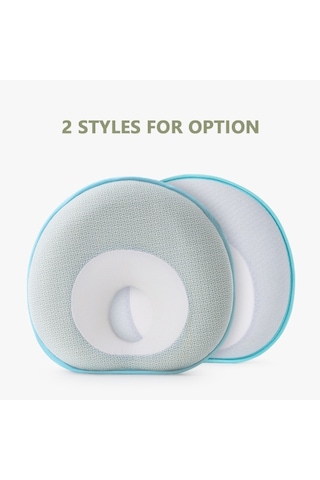 Yenidoğan Düz Başlı Bebek Yastığı Rahat Bebek Baş Şekillendirme Yastığı 0-12 Aylık Bebekler İçin Hafızalı Köpük Yastık