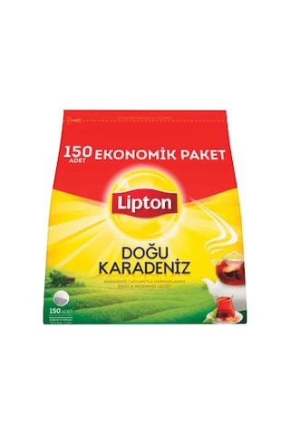 Lipton Doğu Karadeniz Demlik Poşet Çay 150'li Paket X 4 Adet