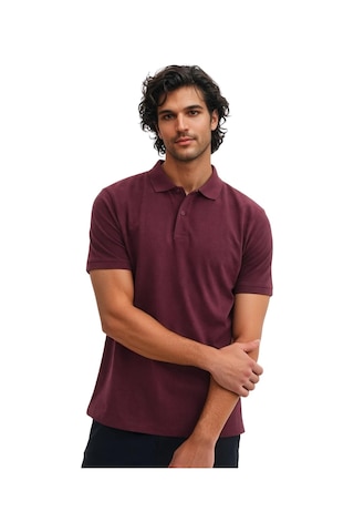 Ar-ma Erkek Battal Büyük Beden Basic % 100 Pamuk Pike Polo Yaka Tişört Y29374870302 Bordo