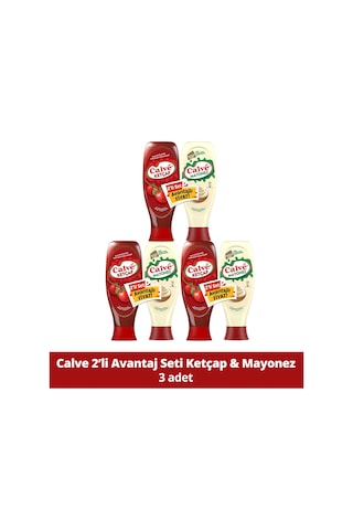 Ketçap 600 G Mayonez Yağı Azaltılmış 540 G 2'li Set X3 Adet