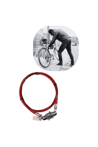 Sıladanal Şifreli Pratik Ve Sağlam Bisiklet Kilidi Siyah
