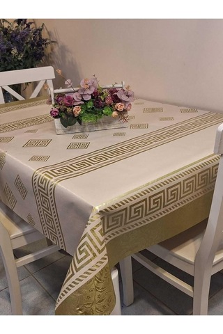 Elyaflı Pvc Muşamba - Desenli Silinebilir Masa Örtüsü 140 X 200 Çok Renkli