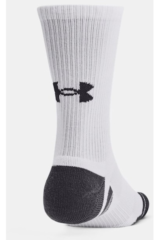 Under Armour Unisex UA Performance Tech 3’lü Paket Crew Çorap 1379512-100 Beyaz - Gri