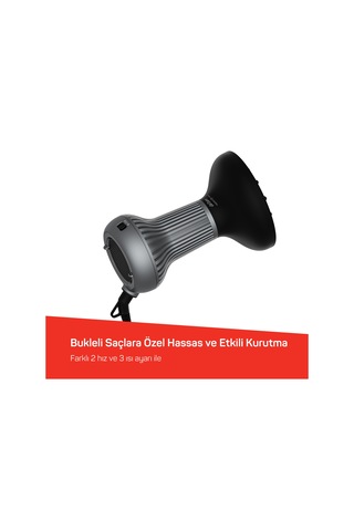 Trendcare Curly Saç Kurutma Makinesi - Antrasit - Ar5124