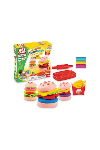 Oyun Hamuru 150gr - Hamburger Çok Renkli