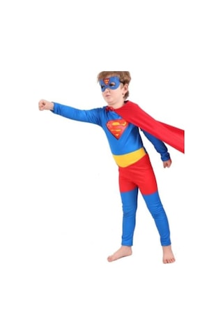 Superman Kostümü Basic Kostüm Çok Renkli