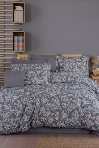 Çift Kişilik Ranforce Nevresim Takımı %100 Pamuklu Tuğba Antrasit