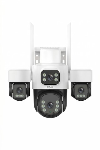 Inox X114 4 Lens 12mp Dış Mekan Wi-fi Güvenlik Kamerası Ip66 Su Geçirmez Renkli Gece Görüşlü Ptz