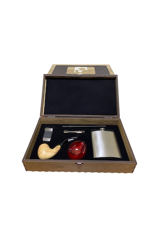Dapper Zeytin Ağacı 7 Oz Mataralı Pipo Seti 605724-509254